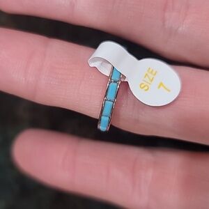 Turquoise magnesite ring